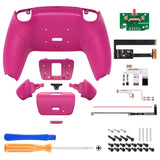 eXtremeRate Remappable Rise 2.0 Remap Kit for PS5 Controller BDM-010/020 - Rubberized Nova Pink - XPFU6009