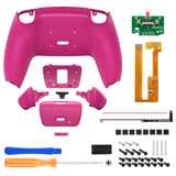 eXtremeRate Remappable RISE Remap Kit for PS5 Controller BDM-030/040/050 - Rubberized Nova Pink - XPFU6009G3