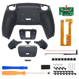 eXtremeRate Remappable RISE Remap Kit for PS5 Controller BDM-030/040/050 - Rubberized Dark Gray - XPFU6013G3