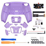 eXtremeRate Remappable Rise4 Remap Kit for PS5 Controller BDM-010/020 - Clear Atomic Purple - YPFM5002