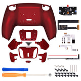 eXtremeRate Remappable Rise4 Remap Kit for PS5 Controller BDM-010/020 - Scarlet Red - YPFP3007