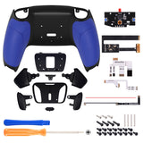 eXtremeRate Remappable Rise4 Remap Kit for PS5 Controller BDM-010/020 - Rubberized Blue - YPFU6003