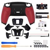 eXtremeRate Remappable Rise4 Remap Kit for PS5 Controller BDM-010/020 - Rubberized Red - YPFU6005