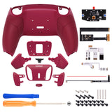 eXtremeRate Remappable Rise4 Remap Kit for PS5 Controller BDM-010/020 - Rubberized Cosmic Red - YPFU6008