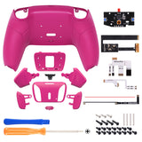 eXtremeRate Remappable Rise4 Remap Kit for PS5 Controller BDM-010/020 - Rubberized Nova Pink - YPFU6009