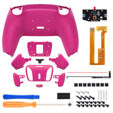 eXtremeRate Remappable RISE4 Remap Kit for PS5 Controller BDM-030/040/050 - Rubberized Nova Pink - YPFU6009G3