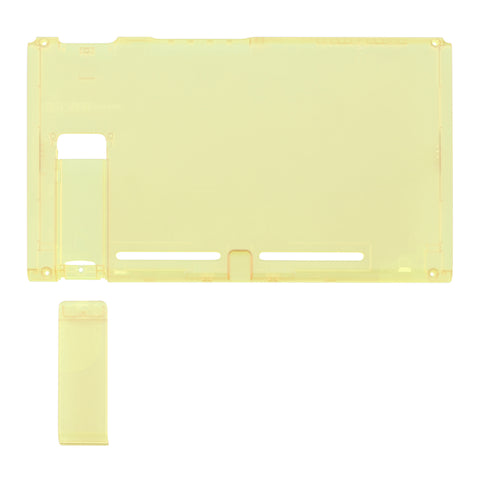eXtremeRate Amber Yellow Console Back Plate DIY Replacement Housing Shell Case with Kickstand for Nintendo Switch Console - ZM509