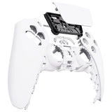 eXtremeRate White Touchpad Front Housing Shell Compatible with ps5 Controller BDM-010/020/030/040/050, DIY Replacement Shell Custom Touch Pad Cover Faceplate Compatible with ps5 Controller - ZPFP3008G3