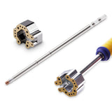 eXtremeRate 3D Joystick Desoldering Iron Tip with Heating Stick Compatible with T12 Soldering Station for PS4 & PS5 & Xbox One/Series S X & Switch Pro Controller 13mm Analog Sticks Repair Tools - PYAP4001