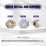 eXtremeRate 3D Joystick Desoldering Iron Tip with Heating Stick Compatible with T12 Soldering Station for PS4 & PS5 & Xbox One/Series S X & Switch Pro Controller 13mm Analog Sticks Repair Tools - PYAP4001