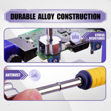 eXtremeRate 3D Joystick Desoldering Iron Tip with Heating Stick Compatible with T12 Soldering Station for PS4 & PS5 & Xbox One/Series S X & Switch Pro Controller 13mm Analog Sticks Repair Tools - PYAP4001