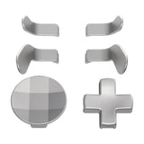 eXtremeRate 6 in 1 Metallic Silver Replacement Magnetic Stainless Steel Back Paddles For Xbox Elite & Elite Series 2 Controller - IL502