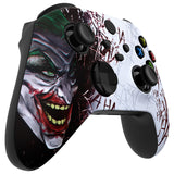 eXtremeRate Clown HAHAHA ASR Version Front Housing Shell with Accent Rings for Xbox Series X/S Controller, Custom Soft Touch Cover Faceplate for Xbox Core Controller Model 1914 - Controller NOT Included - YX3T112