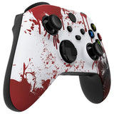 eXtremeRate Blood Zombie ASR Version Front Housing Shell with Accent Rings for Xbox Series X/S Controller, Custom Soft Touch Cover Faceplate for Xbox Core Controller Model 1914 - Controller NOT Included - YX3T113