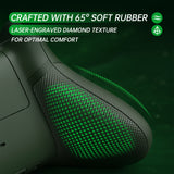 eXtremeRate ASR Version Performance Rubberized Full Set Shell Buttons with Redesigned Grip Diamond Texture Handles Backplate Case for Xbox Series X/S & Xbox Core Controller - Dark Carnival - GVNX3T002