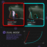eXtremeRate ASR Version Performance Redesigned Full Set Shell Buttons with Ergonomic Trigger Stop Rubberized Grip for Xbox Series X/S Controller & Xbox Core Controller - Diamond Deep Pine Green - KDXX3C002