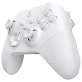 eXtremeRate ASR Version Performance Redesigned Full Set Shell Buttons with Ergonomic Trigger Stop Rubberized Grip for Xbox Series X/S Controller & Xbox Core Controller - Diamond Frosted White - KDXX3C006