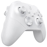 eXtremeRate ASR Version Performance Redesigned Full Set Shell Buttons with Ergonomic Trigger Stop Rubberized Grip for Xbox Series X/S Controller & Xbox Core Controller - Diamond Frosted White - KDXX3C006