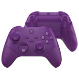 eXtremeRate ASR Version Performance Redesigned Full Set Shell Buttons with Ergonomic Trigger Stop Rubberized Grip for Xbox Series X/S Controller & Xbox Core Controller - Diamond Mist Purple - KDXX3C004