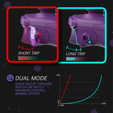 eXtremeRate ASR Version Performance Redesigned Full Set Shell Buttons with Ergonomic Trigger Stop Rubberized Grip for Xbox Series X/S Controller & Xbox Core Controller - Diamond Mist Purple - KDXX3C004