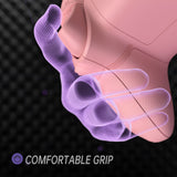 eXtremeRate ASR Version Performance Redesigned Full Set Shell Buttons with Ergonomic Trigger Stop Rubberized Grip for Xbox Series X/S Controller & Xbox Core Controller - Diamond Pale Red - KDXX3C003