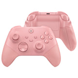 eXtremeRate ASR Version Performance Redesigned Full Set Shell Buttons with Ergonomic Trigger Stop Rubberized Grip for Xbox Series X/S Controller & Xbox Core Controller - Diamond Pale Red - KDXX3C003