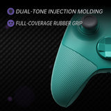 eXtremeRate ASR Version Performance Redesigned Full Set Shell Buttons with Ergonomic Trigger Stop Rubberized Grip for Xbox Series X/S Controller & Xbox Core Controller - Diamond Teal Green - KDXX3C005