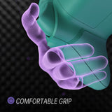 eXtremeRate ASR Version Performance Redesigned Full Set Shell Buttons with Ergonomic Trigger Stop Rubberized Grip for Xbox Series X/S Controller & Xbox Core Controller - Diamond Teal Green - KDXX3C005