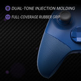 eXtremeRate ASR Version Performance Redesigned Full Set Shell Buttons with Ergonomic Trigger Stop Rubberized Grip for Xbox Series X/S Controller & Xbox Core Controller - Diamond Yale Blue - KDXX3C001