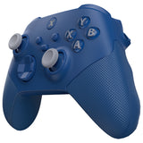 eXtremeRate ASR Version Performance Redesigned Full Set Shell Buttons with Ergonomic Trigger Stop Rubberized Grip for Xbox Series X/S Controller & Xbox Core Controller - Diamond Yale Blue - KDXX3C001