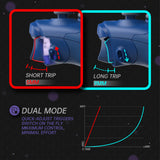 eXtremeRate ASR Version Performance Redesigned Full Set Shell Buttons with Ergonomic Trigger Stop Rubberized Grip for Xbox Series X/S Controller & Xbox Core Controller - Diamond Yale Blue - KDXX3C001