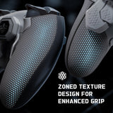 eXtremeRate BEYOND Back Paddles Kit with OLED Display & Redesigned Ergonomic Grips for PS5 Edge Controller - Rubberized New Hope Gray & Classic Gray - BYNEGU004