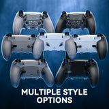 eXtremeRate Beyond-ARC Bottom Shell Kit with Rubberised Grip for PS5 Edge Controller - Dark Gray - CKREGU007