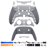 eXtremeRate Beyond-ARC Bottom Shell Kit with Rubberised Grip for PS5 Edge Controller - Dark Gray - CKREGU007