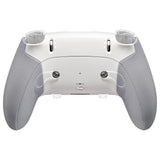 eXtremeRate Beyond-ARC Bottom Shell Kit with Rubberised Grip for PS5 Edge Controller - White & Gray - CKREGU006
