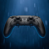 eXtremeRate Beyond-ARC Bottom Shell Kit with Rubberised Grip for PS5 Edge Controller - Black - CKREGU001