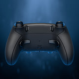 eXtremeRate Beyond-ARC Bottom Shell Kit with Rubberised Grip for PS5 Edge Controller - Black - CKREGU001