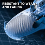 eXtremeRate Beyond-ARC Bottom Shell Kit with Rubberised Grip for PS5 Edge Controller - Clear & Gray - CKREGU004