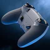 eXtremeRate Beyond-ARC Bottom Shell Kit with Rubberised Grip for PS5 Edge Controller - New Hope Gray & Classic Gray - CKREGU003