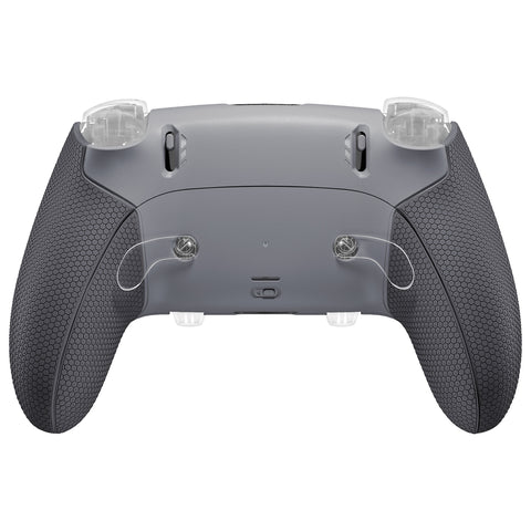 eXtremeRate Beyond-ARC Bottom Shell Kit with Rubberised Grip for PS5 Edge Controller - New Hope Gray & Classic Gray - CKREGU003