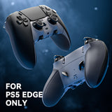 eXtremeRate Beyond-ARC Bottom Shell Kit with Rubberised Grip for PS5 Edge Controller - New Hope Gray & Classic Gray - CKREGU003
