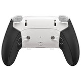 eXtremeRate Beyond-ARC Bottom Shell Kit with Rubberised Grip for PS5 Edge Controller - White Black - CKREGU002