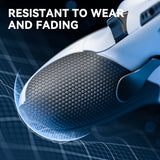 eXtremeRate Beyond-ARC Bottom Shell Kit with Rubberised Grip for PS5 Edge Controller - White Black - CKREGU002