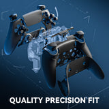 eXtremeRate Beyond-ARC Full Set Shell Buttons with 6-in-1 Swappable Thumbsticks for PS5 Edge Controller - Black - QNVEGM002