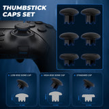 eXtremeRate Beyond-ARC Full Set Shell Buttons with 6-in-1 Swappable Thumbsticks for PS5 Edge Controller - Black - QNVEGM002