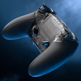 eXtremeRate Beyond-ARC Full Set Shell Buttons with 6-in-1 Swappable Thumbsticks for PS5 Edge Controller - Clear Black - QNVEGM003