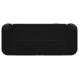 eXtremeRate Black Full Set Shell for Nintendo Switch OLED, Replacement Console Back Plate & Kickstand, NS Joycon Handheld Controller Housing & Buttons for Nintendo Switch OLED - AQUSOP001