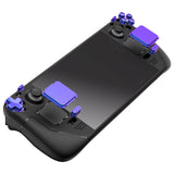 eXtremeRate Chameleon Purple Blue Replacement Full Set Buttons for Steam Deck LCD - JESDP004