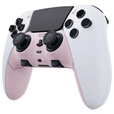 eXtremeRate Cherry Blossoms Pink Top Bottom Decorative Trim Shell Compatible with ps5 Edge Controller DIY Replacement Front Back Clip Shell, Custom Plates Cover Compatible with ps5 Edge Controller - CXQEGP010