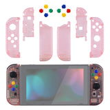 eXtremeRate Cherry Pink Joycon Handheld Controller Housing with Full Set Buttons, DIY Replacement Shell Case for NS Switch JoyCon & OLED JoyCon - Joycon and Console NOT Included - CM507